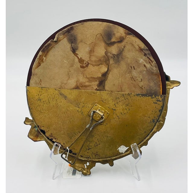 Late 19th Century French Gilt Bronze Vanity Mirror Signed Ph Martin, Victorian Era For Sale In Los Angeles - Image 6 of 16
