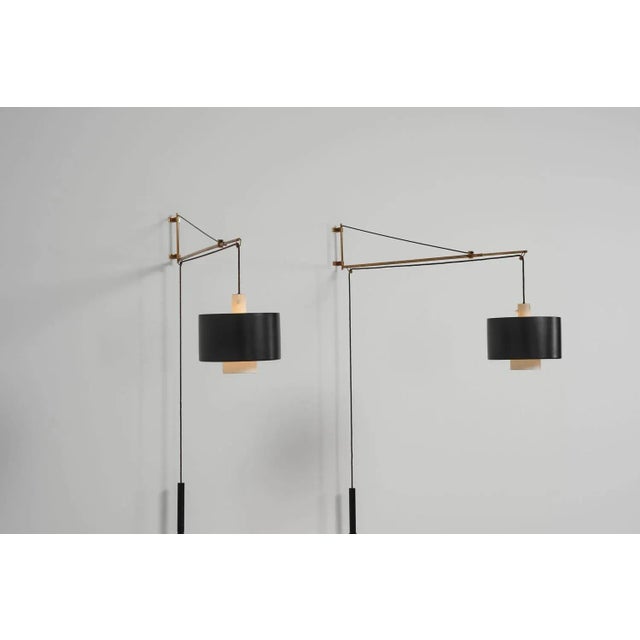 Italian Model 2061 Wall Lamp by Gaetano Sciolari for Stilnovo, 1954 For Sale - Image 3 of 16