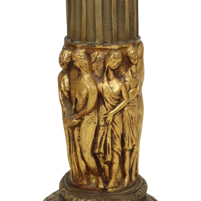 Gold Baroque Style Gilt Resin Column, 20th Century For Sale - Image 8 of 17