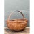 Burnt Umber Vintage Handwoven Shaker Rattan Basket For Sale - Image 8 of 12