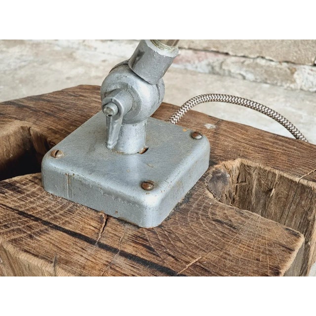 Vintage Factory Table Lamp For Sale - Image 3 of 12