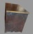 Charming old primitive miniature wooden chest featuring three drawers with turned wooden knobs, an overhanging top, and...