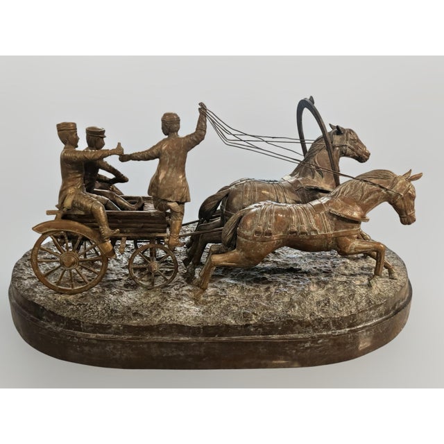 Early 20th Century Traditional Large Kaza Bronze Style After Abraham CF Woerffelz For Sale - Image 4 of 9