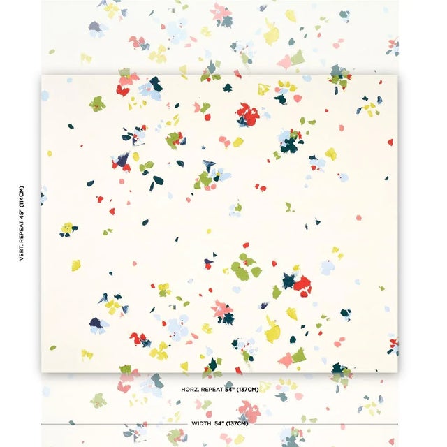 Based on artwork created by using thick paint and a palette knife in the brand's L.A. studio, Backdrop's Fairfarren in...