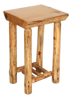 Hand Crafted Log Side Table