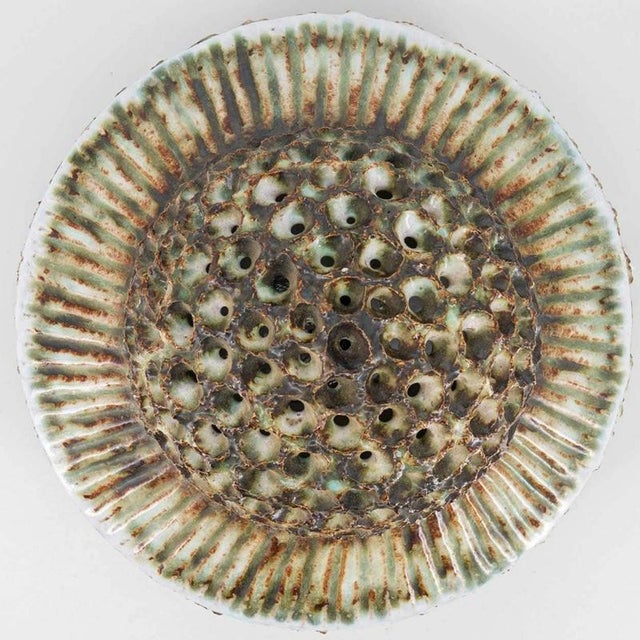 Ceramic Round Ceramic Wall Light in the style of Axella, Denmark, 1970s For Sale - Image 7 of 15