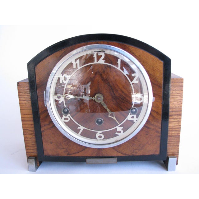 Antique German Art Deco Haller Foreign Chiming Mantel Clock Chairish