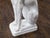 Midcentury Italian White Porcelain Sculpture of a Calm, Sitting Greyhound For Sale - Image 11 of 12