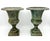 Late 20th Century 20th Century French Style Green Verdigris Cast Iron Urns With Patina - A Pair For Sale - Image 5 of 9