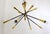 Large Articulating Black and Brass Sputnik Chandelier in the style of Stilnovo, 1950s For Sale - Image 14 of 18