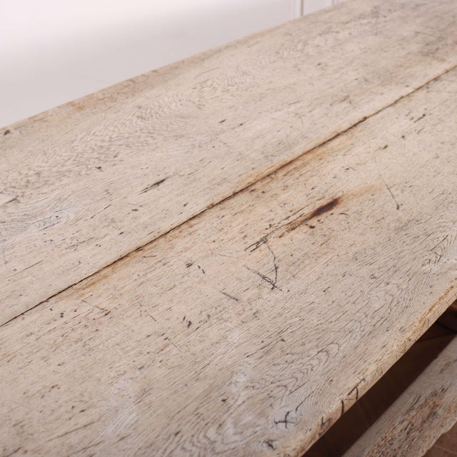 Brown Rustic English Console Table in Oak For Sale - Image 8 of 10