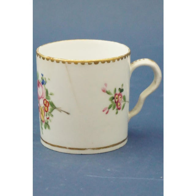 Antique Porcelain Coffee Cup and Saucer from Meissen Porcelain, Set of 2 For Sale - Image 6 of 18