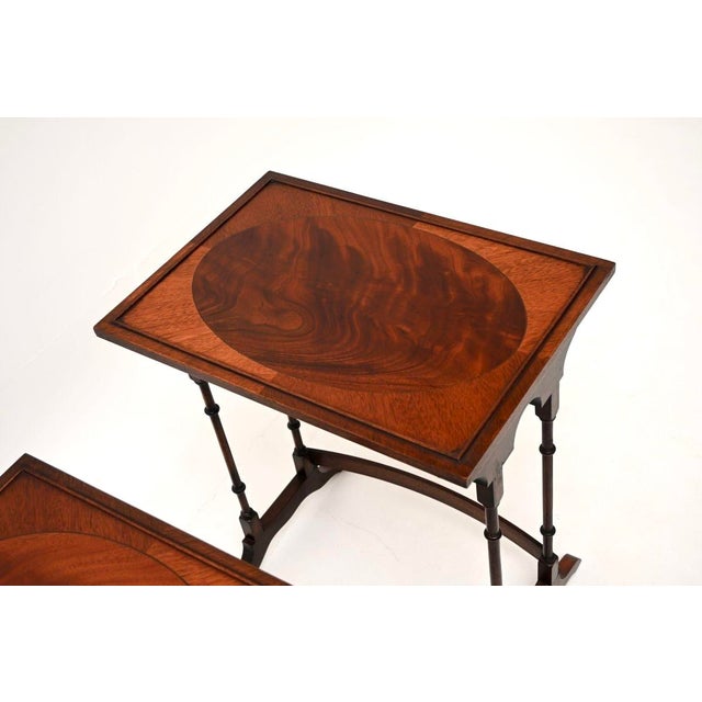 Vintage Georgian Style Nesting Tables, 1930, Set of 4 For Sale - Image 6 of 11
