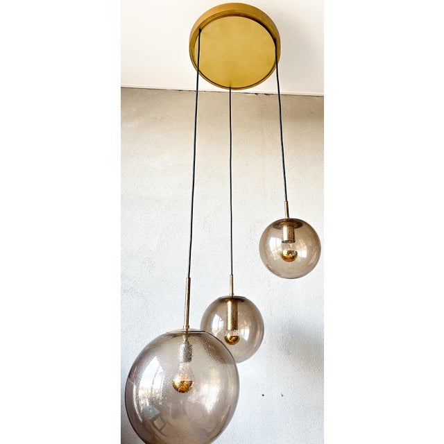 Mid-Century Modern Vintage Cascade Chandelier from Peill and Putzler, 1970s For Sale - Image 3 of 15