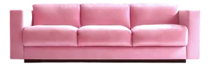 Pink Velvet Sofa from Moanne