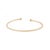 Brilliant Cut Diamond Adjustable Cuff Bangle Bracelet in 14k Yellow Gold For Sale - Image 9 of 15