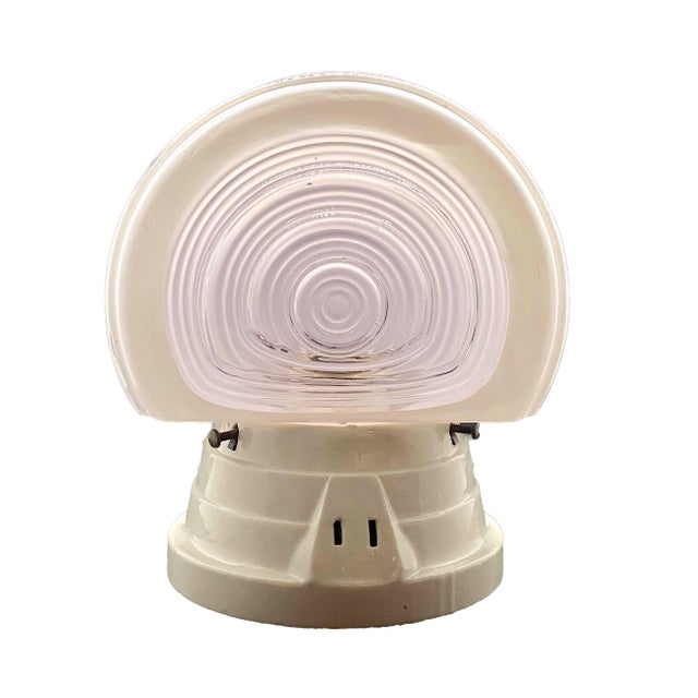 1930s Ceramic & Glass Wall Sconce For Sale - Image 9 of 9