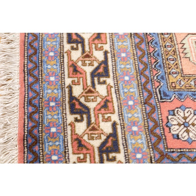 Semi-Antique Hand-Knotted Persian Ardebil Rug – 4'5" X 6'10" For Sale - Image 10 of 14