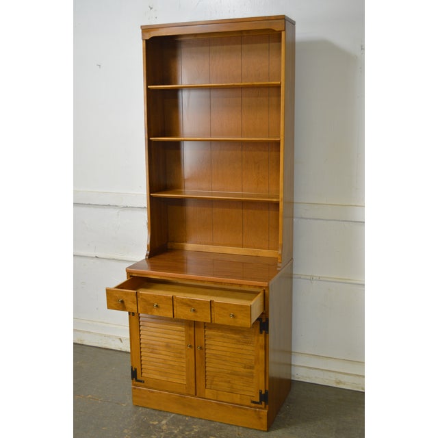 Ethan Allen Custom Room Plan Maple 2 Piece Bookcase Chairish