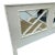 1970s White Faux Bamboo Fretwork King Headboard with Mirrored Back For Sale - Image 5 of 10