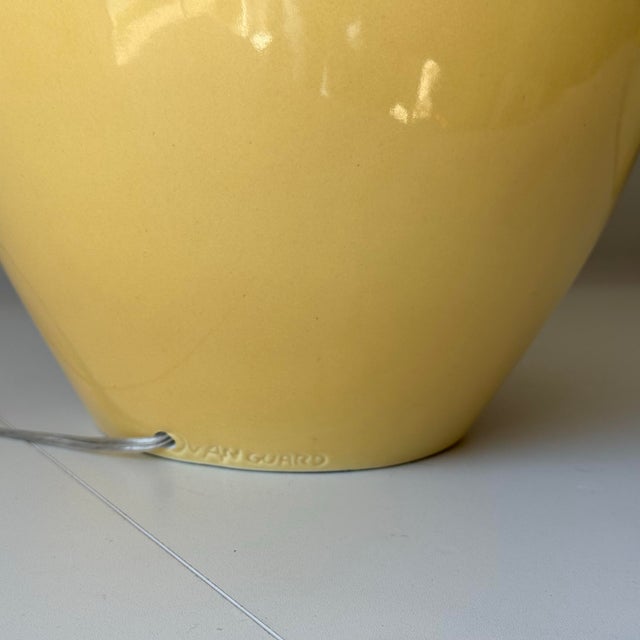 1980s 1980s Vanguard Pottery Double Handle Jug Table Lamp For Sale - Image 5 of 6