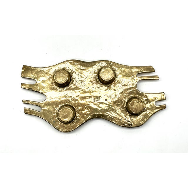 Sculptural Brutalist Four-Flame Candlestick by Antonella Caprio Saviato, Italy, 1960s For Sale - Image 14 of 16