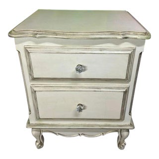 A F K French Painted Nightstand For Sale