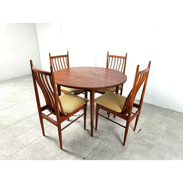 Mid-Century Dining Set by Arne Vodder, Denmark, 1960s, Set of 5 For Sale - Image 11 of 13