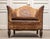 French Sheep Leather and Velvet Lounge Chair in the style of Louis Chambry, 1920s For Sale - Image 10 of 12
