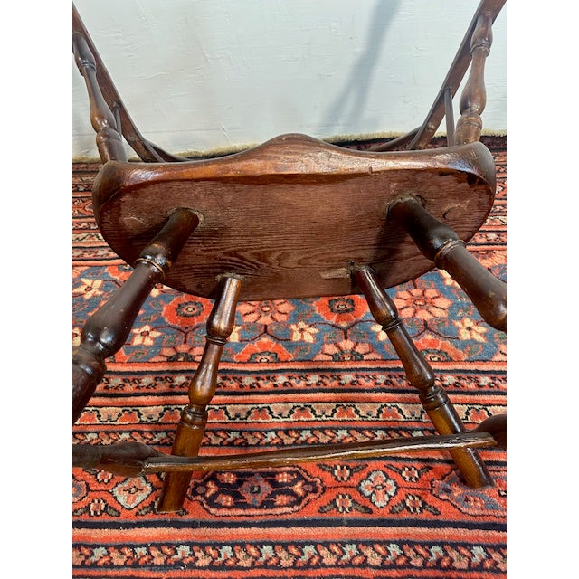 Wood Early 1900s Antique Barrel Desk Chair For Sale - Image 7 of 9