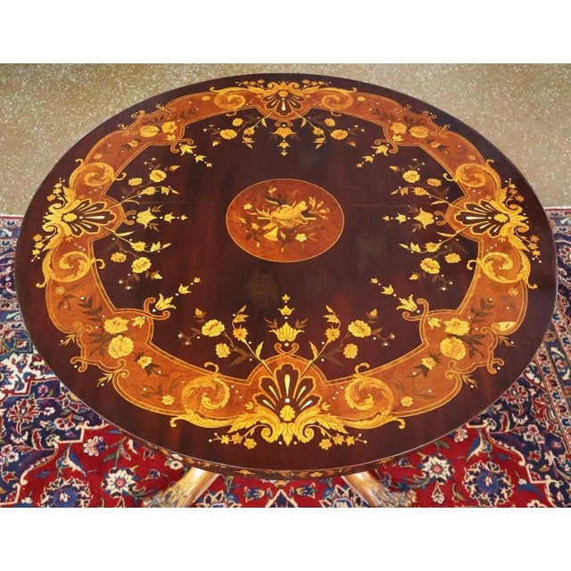 Late 19th Century Renaissance Revival Mahogany Inlaid Center Table Att to Horner For Sale - Image 9 of 11