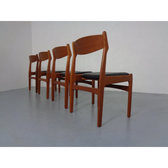 Teak Dining Chairs by Erik Buch for Od Møbler, Denmark, 1960s, Set of 4 For Sale - Image 4 of 12