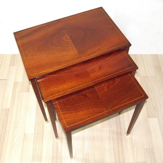 Nesting Tables by Bodafors Svenska Möbelfabrikerna, 1950s, Set of 3 For Sale - Image 14 of 18