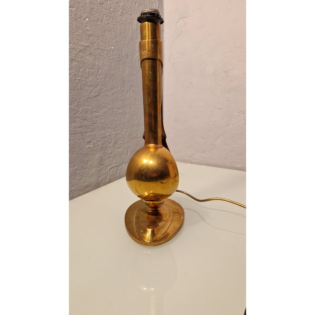 Brass Table Lamp with Informal Decoration, 1960s For Sale - Image 11 of 18