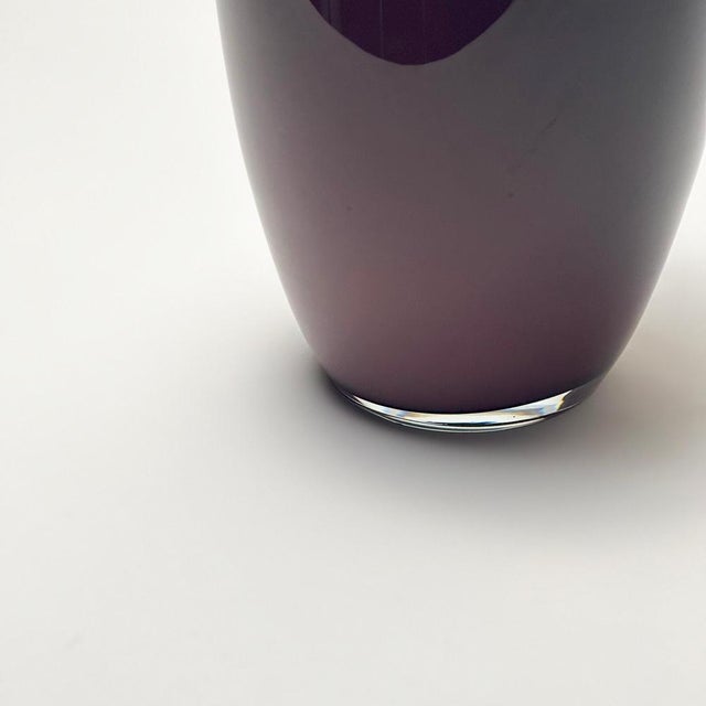 Vintage Cased Glass Amphora Vase by Jerzy Słuczan-Orkusz, 1980s For Sale - Image 4 of 10