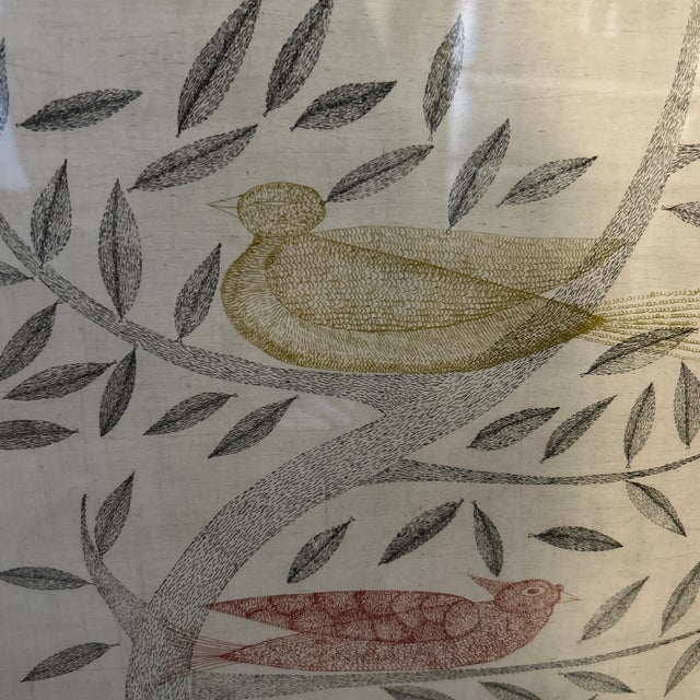 Gorgeous etching by Japanese artist Keiko Minami (1911-2004). This abstract work depicts two birds in the trees. Signed...