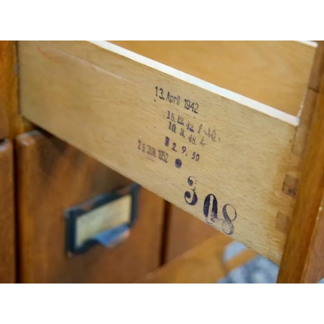 Oak Cabinet with 40 Drawers, Germany, 1930s or 1940s For Sale - Image 14 of 18