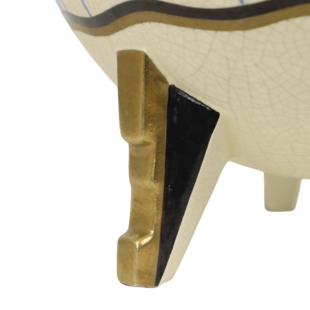 Art Deco Vase with Fish from Orchies, France, 1920s For Sale - Image 16 of 18