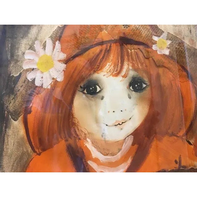 Roger Etienne (Belgium / France / California, 1923-2011). Original mixed media artwork by listed artist who was also an...