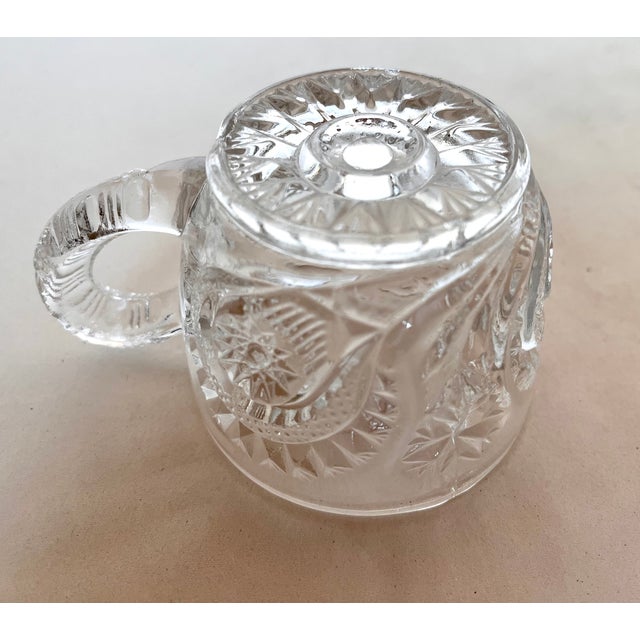 Vintage l.e. Smith Glass Pinwheel and Stars Punch Glasses - Set of 18 For Sale In Dallas - Image 6 of 11