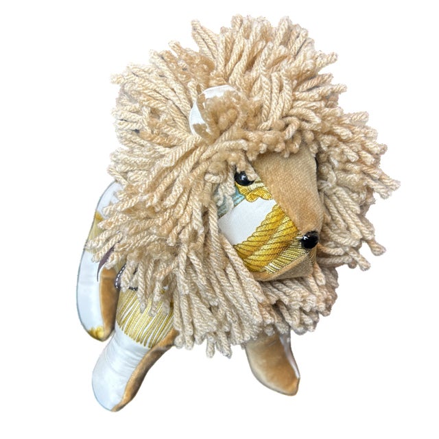 Hermès Hermes Poste Et Cavalerie Vintage Silk Scarf Courageous Lion For Sale - Image 4 of 4