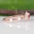 Aaa Padparadscha Sapphire Ring With Earth-Mined Diamond Accents: Solid 14k Gold, Size 6.75 For Sale - Image 9 of 9