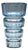 Blue Glass Vase from Moser, Late 20th Century For Sale