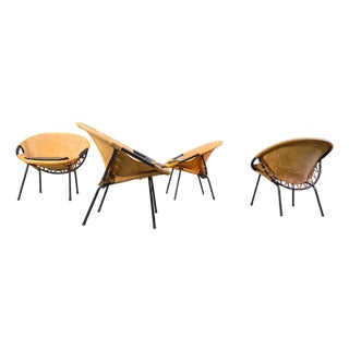 Vintage Balloon Chairs by Lush & Co, 1960s, Set of 4 For Sale