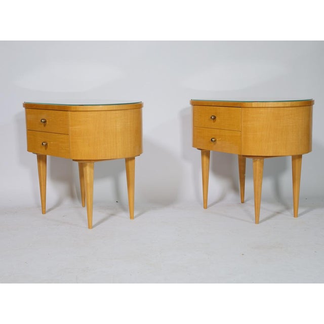 Wood Filigree Side Dressers in Cherry Wood, 1960s, Set of 2 For Sale - Image 7 of 12