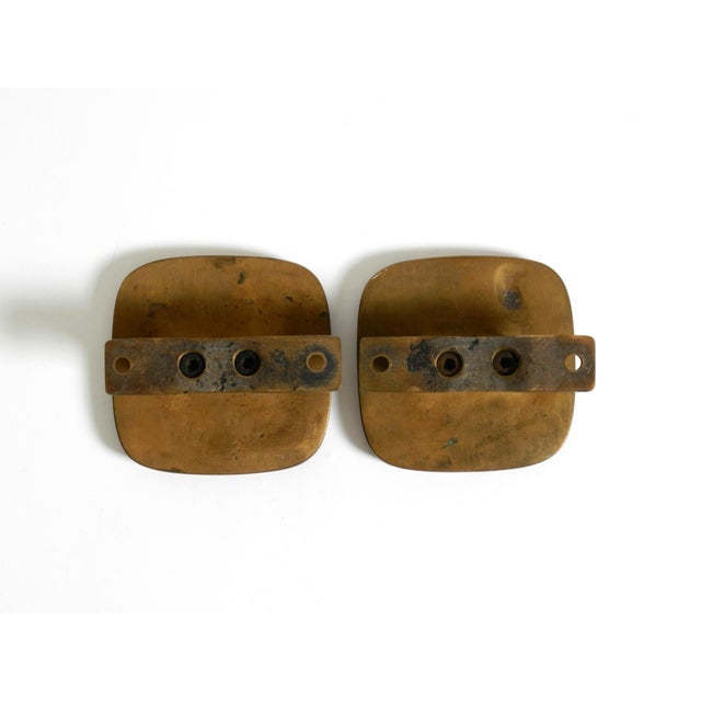 Mid-Century Modern Double-Sided Door Handles in Heavy Bronze, 1960s, Set of 2 For Sale - Image 14 of 18