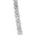 Contemporary Sterling Silver 2 1/2 Cttw Diamond Eternity Men's Station Necklace For Sale - Image 3 of 6