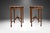 Early 20th Century Pair Edwardian-Style Mahogany and Satinwood Inlaid Oval Occasional Tables For Sale - Image 11 of 11