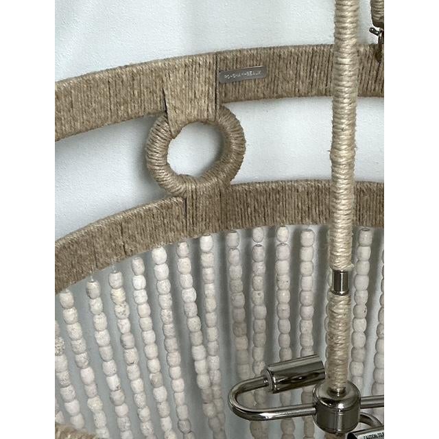 Vintage Roshambeaux “Frankie Malibu” Beaded Chandelier For Sale In West Palm - Image 6 of 12