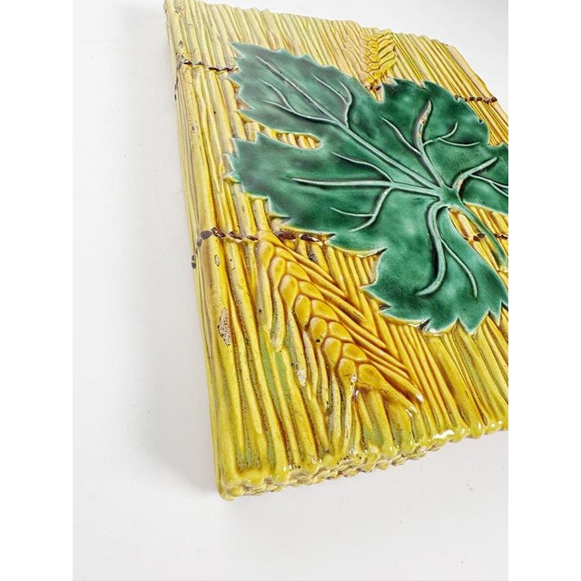 Yellow Glazed Ceramic Trivet, France, 1970s For Sale - Image 9 of 12